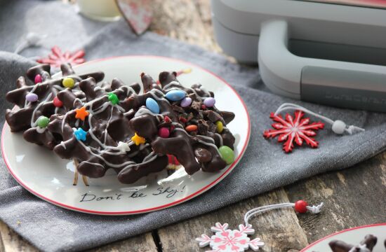 Rețetă Vafe Faguri glazurați cu ciocolată la Waffle Maker DuraCeramic Breville by Laura's Sweets