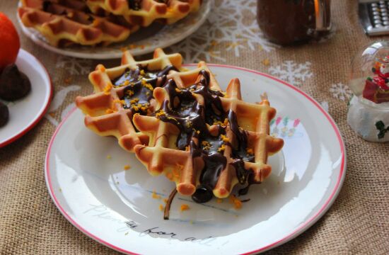 Rețetă vafe cu portocală și miere la Waffle Maker by Laura's Sweets