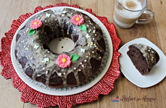 Rețetă prăjitură festivă cu cafea cappuccino by Lecturi și Arome