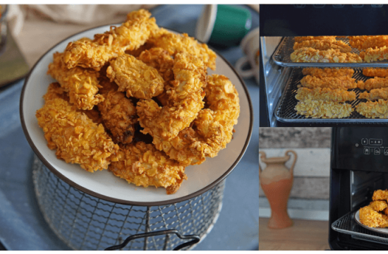 Rețetă pui crispy strips cu cartofi wedges la Breville Air Fryer by Carte de rețete