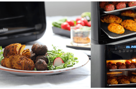 Rețetă chifteluțe cu cartofi evantai la Breville Air Fryer by Laura's Sweets