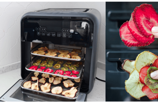 Rețetă chipsuri din fructe deshidratate la Breville Air fryer, friteuză-cuptor cu aer cald by Prăjiturela