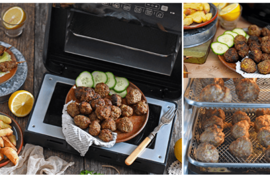 Rețete chifteluțe cu cartofi prăjiți fără ulei la Breville Air Fryer, friteuza-cuptor cu aer cald by Carte de rețete