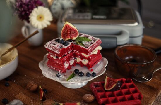 Rețetă Gofre Red Velvet by Greta, Demancare.ro la Aparatul de Gofre Duraceramic Breville
