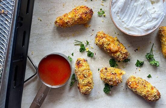 Rețetă nuggets cu carne, fără gluten la Breville Air Fryer, friteuza-cuptor cu aer cald by MamaGateste