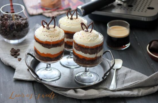 Rețetă trifle cu dovleac și cafea la espressorul Breville Bijou Barista by Laura's Sweets