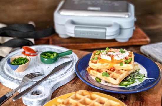 Rețetă waffles cu pancetta și cheddar la aparatul de gofre Breville DuraCeramic by Ciocolată și Vanilie