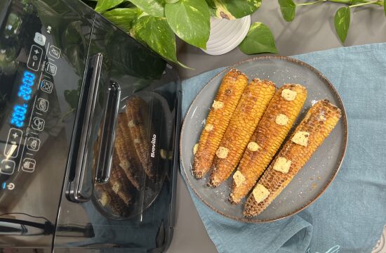 Rețetă porumb copt cu unt și fulgi de chilly la Air Fryer by Gabriela Dima