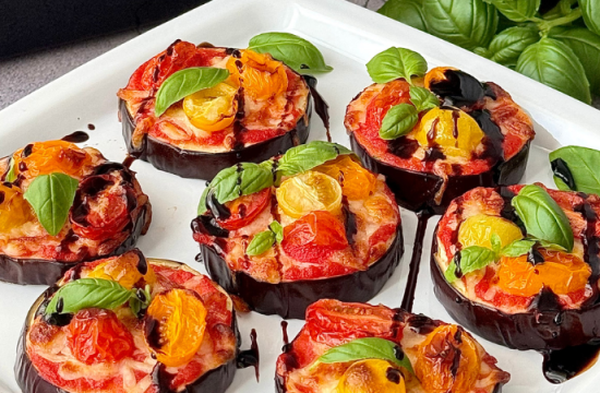 Rețetă Mini pizza cu blat de vinete la airfryer Halo Air, XL, Breville by Liana Mincioaga