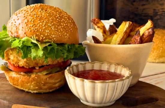 Rețetă Burger vegan la airfryer Halo Air, XL, Breville by Mădălina