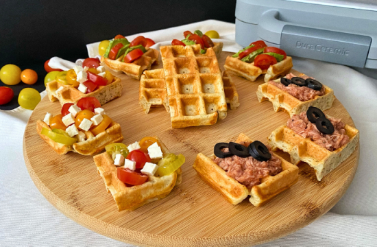 Rețetă Gofre cu parmezan și ierburi aromatice la aparatul de gofre Breville DuraCeramic by Flavia Hirișcău