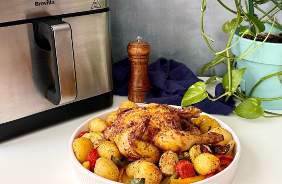 Rețetă Pui coquelet cu legume și cartofi cu mărar și usturoi la airfryer Halo Air, XL, Breville by Liana Mincioaga