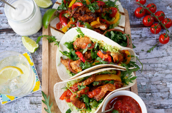 Rețetă fajitas de pui la aifryerul dublu Halo Flexi, Digital, 11L, Breville