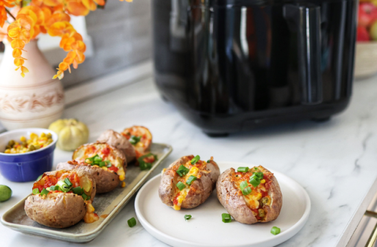 Rețetă jacket potatoes la airfryer Breville Halo Steam by DeMâncare
