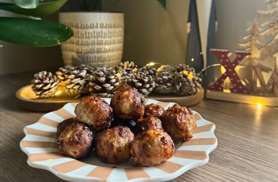 Rețetă chiftele de curcan cu dulceață de merișoare la airfryer Breville de 10L by Alexandra Banu