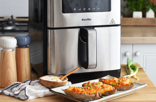 Rețetă cartofi umpluți la airfryer Breville Halo Air XL by Corina Ureche