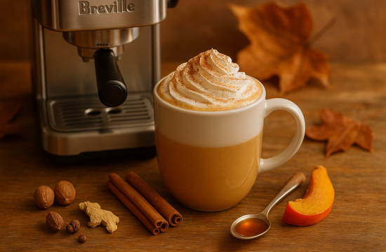 Rețetă de Halloween pumpkin spice latte la Barista Slimline