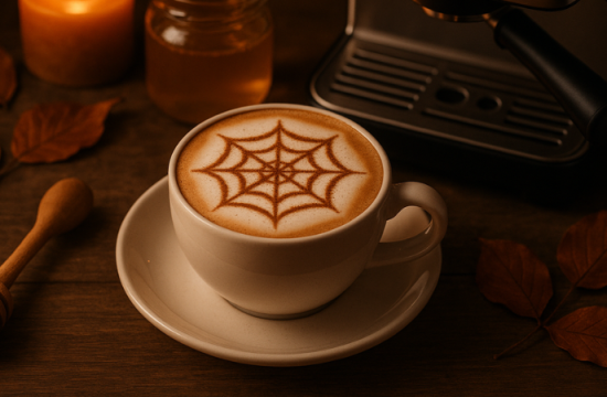 Rețetă de Halloween spiced honey cappuccino la Barista Slimline