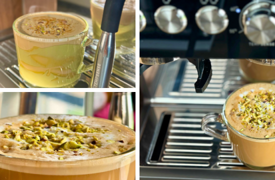 Rețetă pistachio latte la Barista Sense