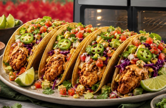 Tacos mexicani cu pui crocant