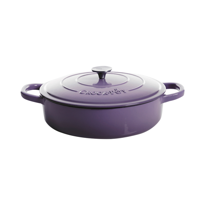 Vas de fontă emailată, 4.7L, rotund plat, lavandă