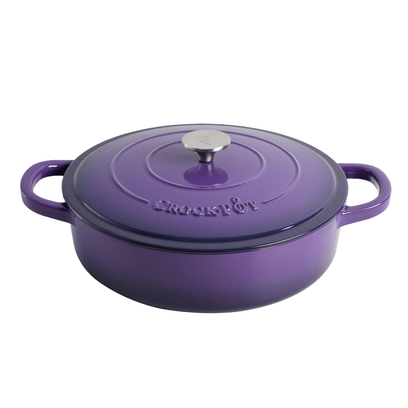 Vas de fontă emailată, 4.7L, rotund plat, lavandă