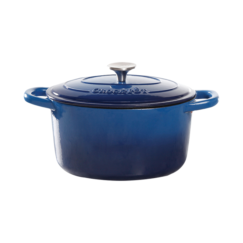 Vas de fontă emailată, 6.6L, rotund înalt, albastru