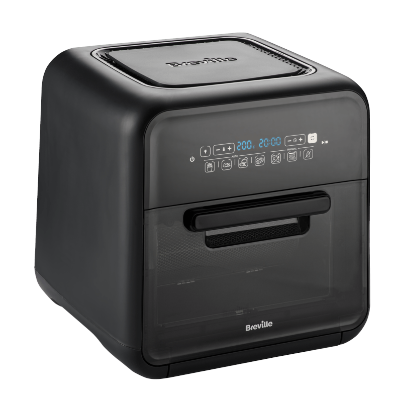 Airfryer, friteuză cu aer cald și rotisor, fără ulei, 10L