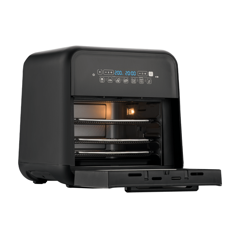 Airfryer, friteuză cu aer cald și rotisor, fără ulei, 10L