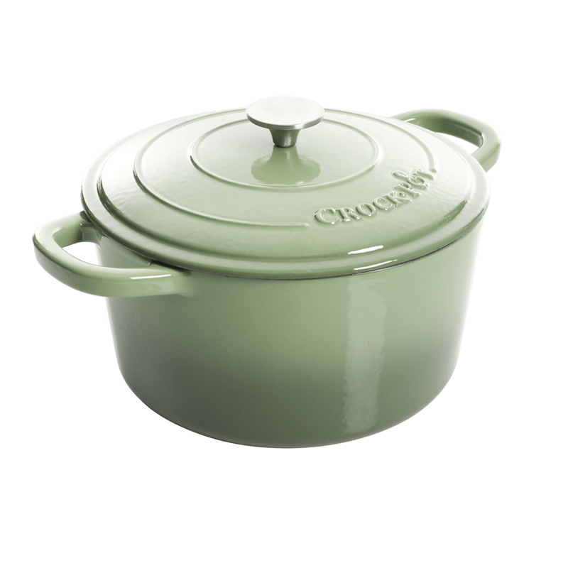 Vas de fontă emailată, 6.6L, rotund înalt, verde fistic