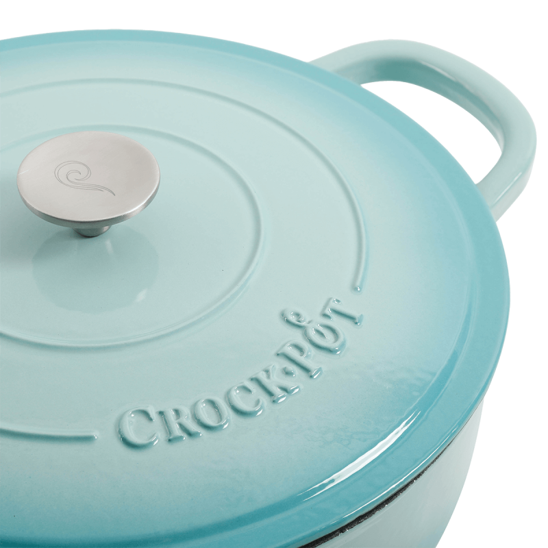 Vas de fontă emailată, 4.7L, rotund plat, bleu