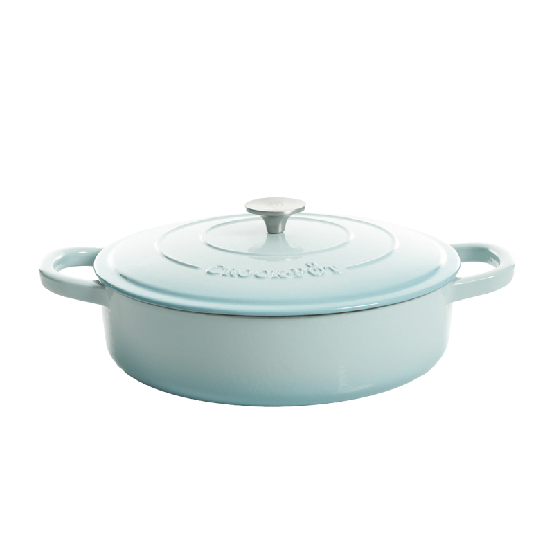 Vas de fontă emailată, 4.7L, rotund plat, bleu