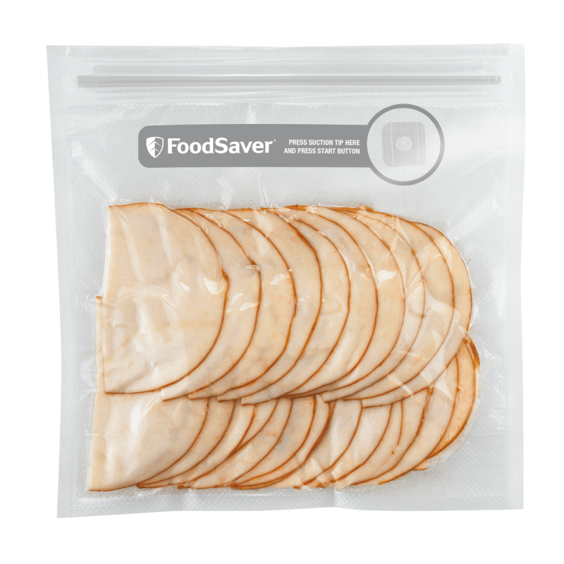 Pachet 26 pungi cu fermoar pentru vidat alimente, 0.95L, 21.5x12.5 cm