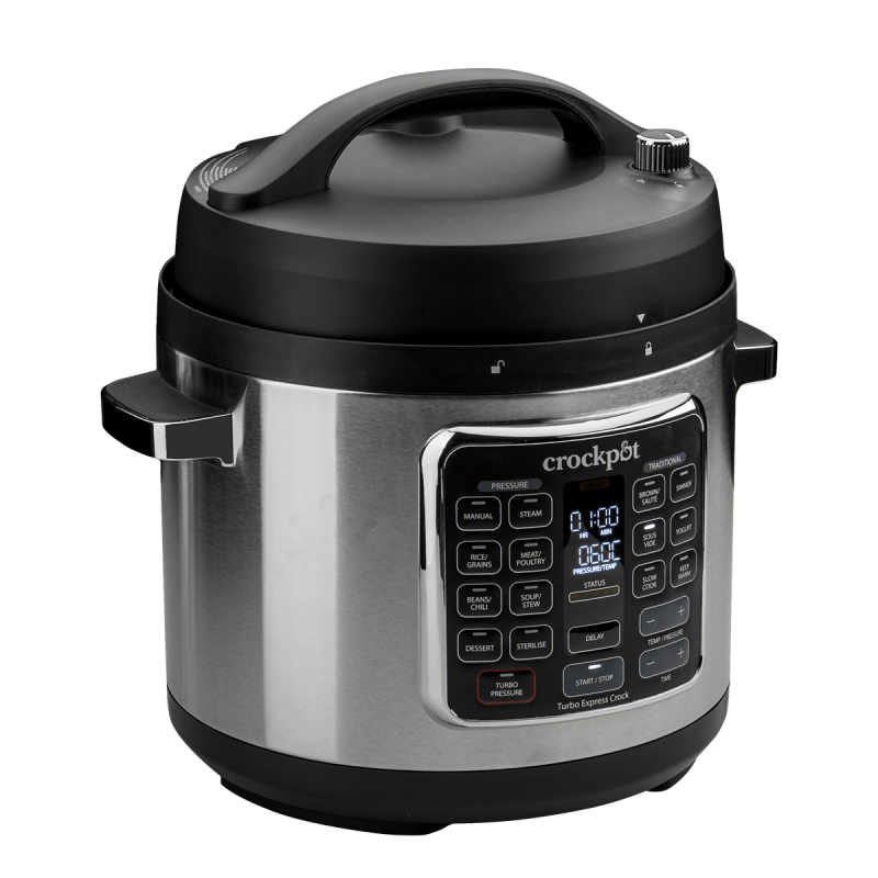 Multicooker Turbo Express cu gătire sub presiune