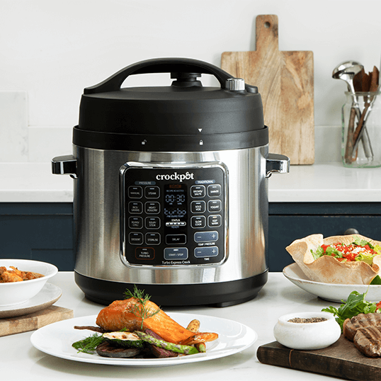 Multicooker Turbo Express cu gătire sub presiune