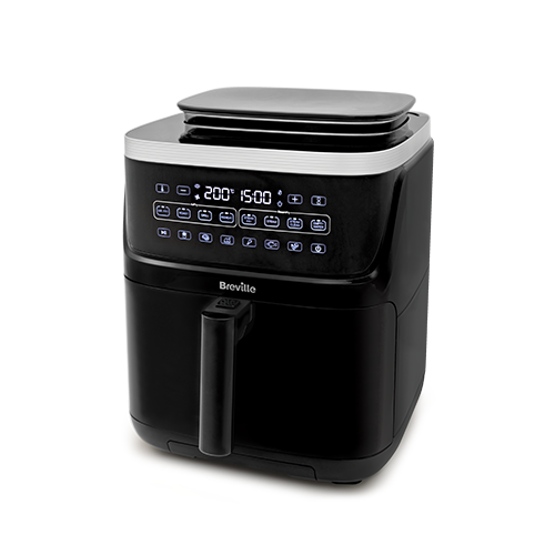 Airfryer, friteuză cu aer cald și funcție de gătire la aburi, Halo Steam Digital, 7L