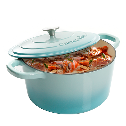 Vas de fontă emailată, 6.6L, rotund înalt, bleu