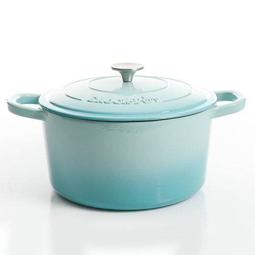 Vas de fontă emailată, 6.6L, rotund înalt, bleu