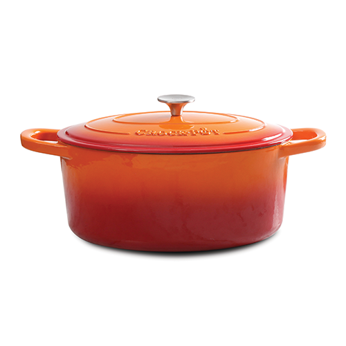 Vas de fontă emailată, 6.6L, oval înalt, portocaliu