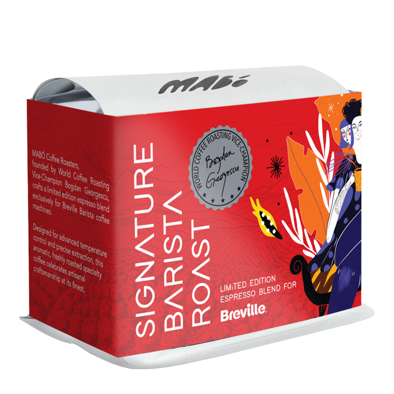 MABO Signature Barista Roast 250g, amestec cafea boabe pentru espresso, ediție limitată