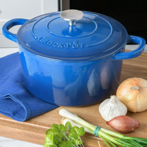 Vas de fontă emailată, 6.6L, rotund înalt, albastru