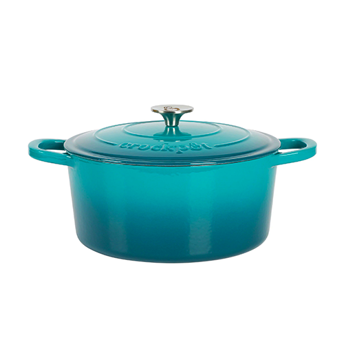 Vas de fontă emailată, 4.7L, rotund înalt, turcoaz