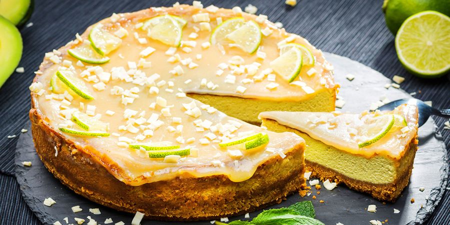 Rețetă cheesecake cu avocado și caramel cu lime