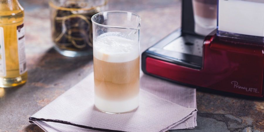 Rețetă caffe latte cu sirop de vanilie