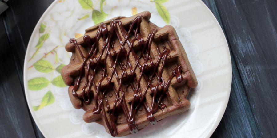 Rețetă Minitort din vafe pufoase cu ciocolată, zmeură și mentă la Waffle Maker DuraCeramic by Lauras Sweets