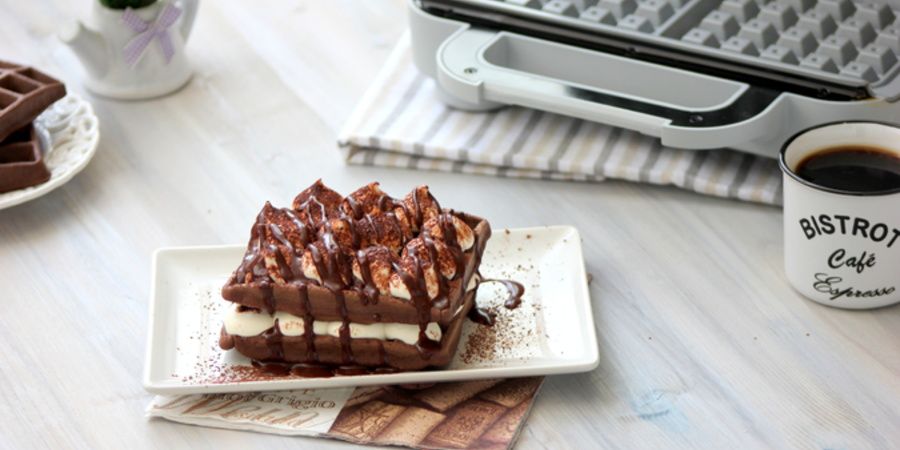 Rețetă Vafe Tiramisu la Aparatul de Gofre Duraceramic Breville by Lauras Sweets