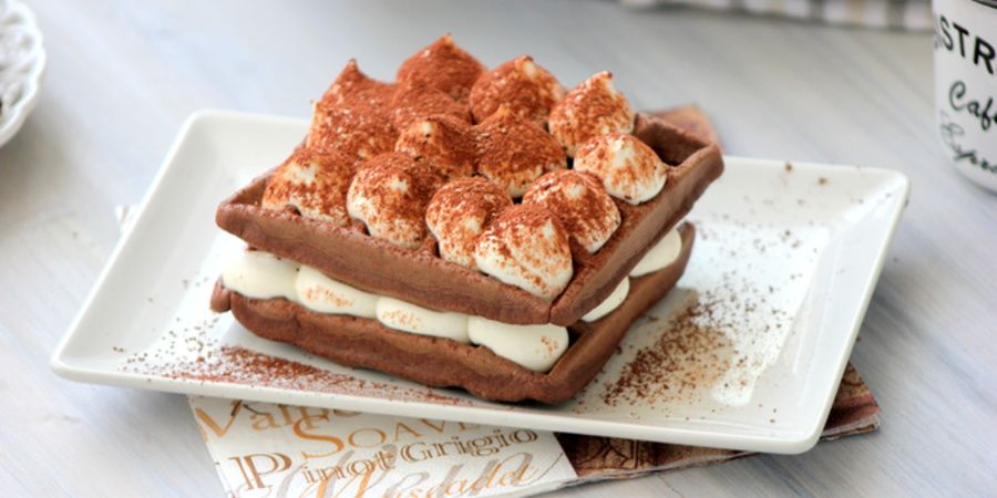 Rețetă Vafe Tiramisu la Aparatul de Gofre Duraceramic Breville by Lauras Sweets