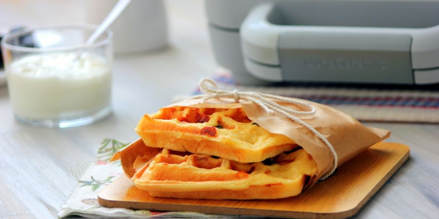 Rețetă Vafe aperitiv pentru micul dejun la Waffle Maker DuraCeramic by Lauras Sweets