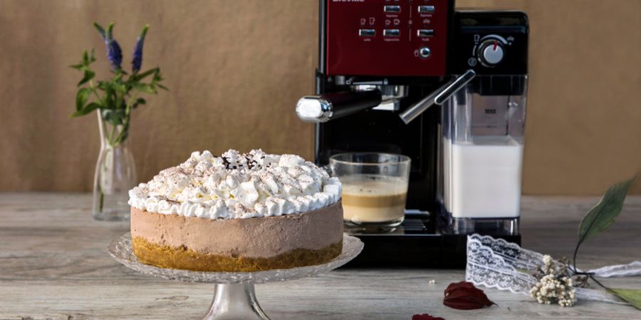 Rețetă cheesecake cu cappuccino fără coacere by Diva în Bucătărie