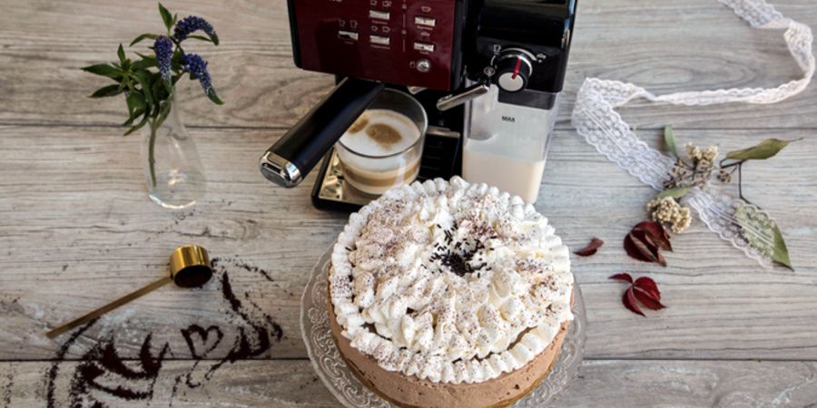 Rețetă cheesecake cu cappuccino fără coacere by Diva în Bucătărie